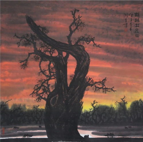  周全西部山水画作品欣赏
