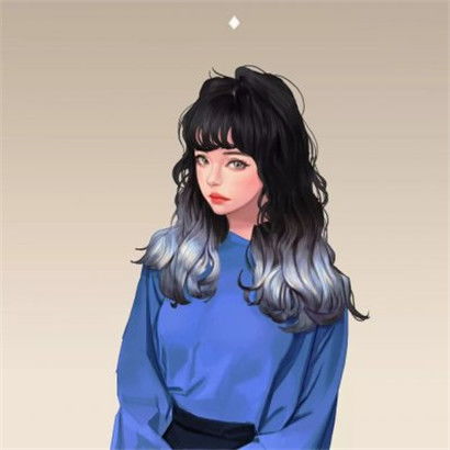  全身系特时尚个性又好看的手绘女头像唯美有气质图片