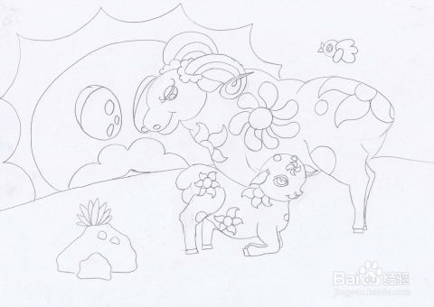  简笔画小羊跪乳