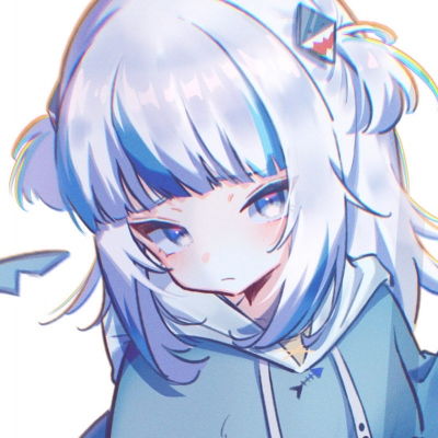  蓝色二次元可爱女生头像,女生头像小清新可爱