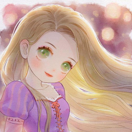  迪士尼公主头像,花木兰好飒插画