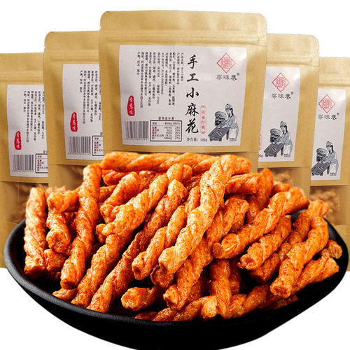  寻味巷手工小麻花香酥网红零食小吃袋装传统糕点办公室休闲食品