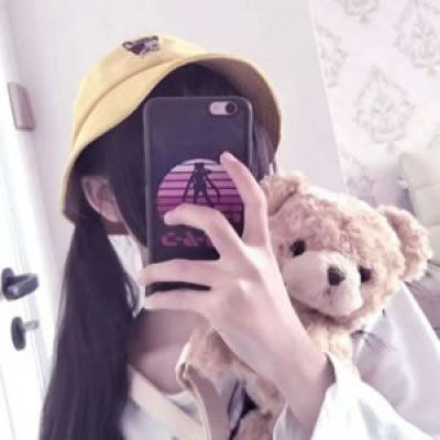  头像女生手机遮脸可爱高清女学生头像系列