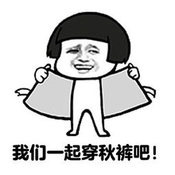  秋裤时尚的暴走表情包