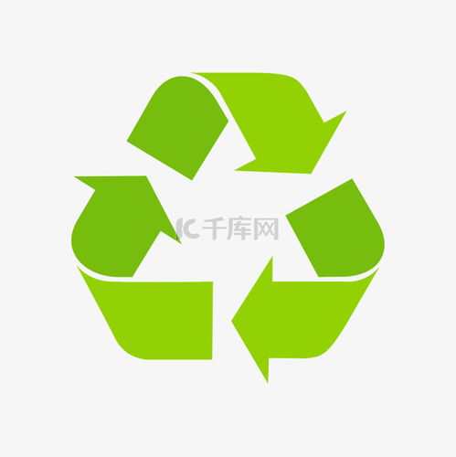  绿色的环保标识图循环箭头素材图片免费下载千库网