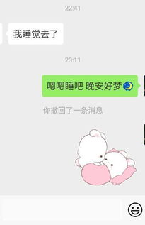  女友说睡觉了,我就给她发了一个表情,发错了我就撤回,就是下面的聊天记录请问我这样会让女友想太多吗