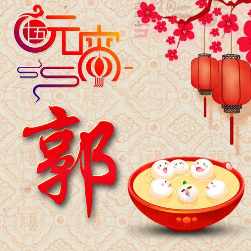  2020元宵节微信头像,根据百家姓2020年排名前25名制作的