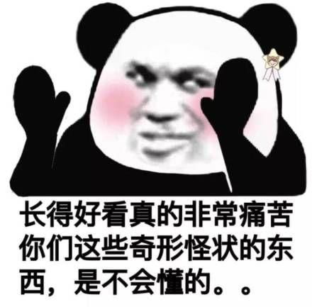  超级沙雕熊猫头表情图老子顺着网线来打你了,有种别跑