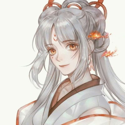  念动漫卡通手绘女生头像