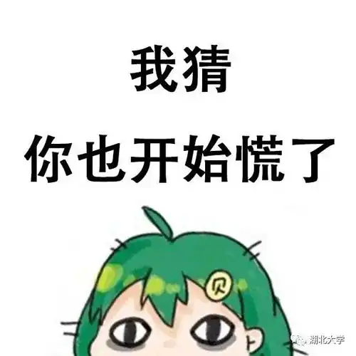  湖大人期末复习专用表情包,总有一款适合你