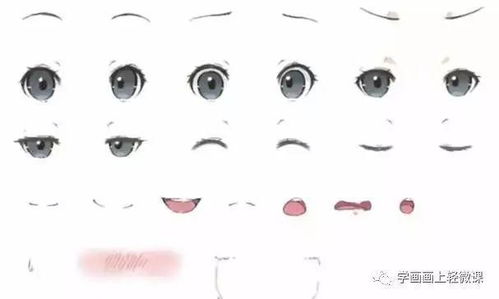  精品动漫少女绘画学习教程之表情画法