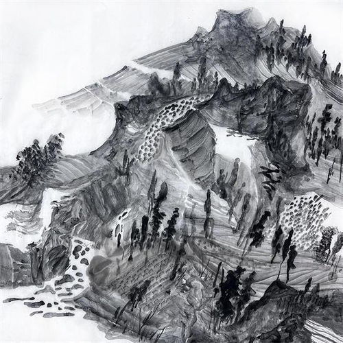  路永仁山水画写生作品鉴赏
