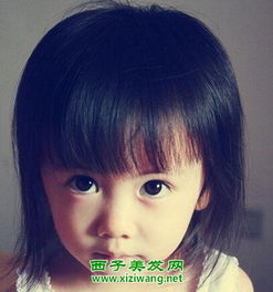 中短发瓜子脸儿童发型可爱又超萌