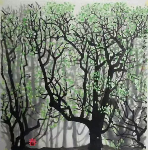  画画的人王风贤冰雪矾墨画与传统国画汇报展