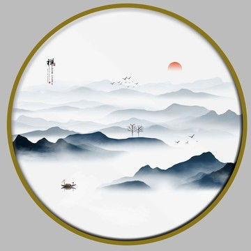  国画山水