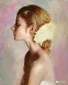  菲律宾插画师绘画的逼真美女肖像真实形象