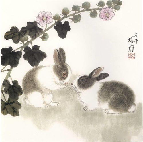 现当代名家方楚雄画兔作品欣赏