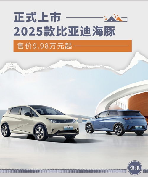  比亚迪2025款海豚正式上市售价9.98万元起
