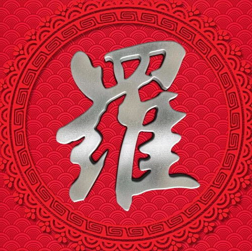  红色背景大字体微信头像,银色亮金色姓氏,让你的头像别具特色