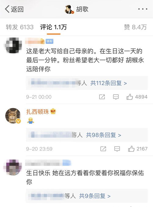  思念过世母亲,胡歌生日发文不敢喊妈妈,那两个字提起来都痛