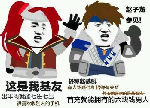  王者荣耀里面的各种人物介绍这是我基友,赵子龙