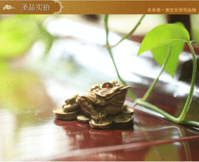  开光开光铜质富贵金蟾小摆件三脚蟾蜍吉祥风水摆设招财旺财辟邪化煞