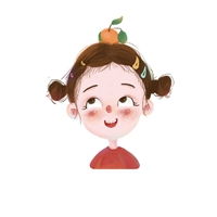  手绘小女孩头像,女生就应该可爱一点微信头像图片大全