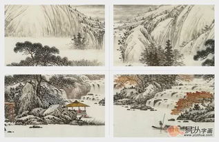  鸣泉清音图林德坤山水画作品赏析