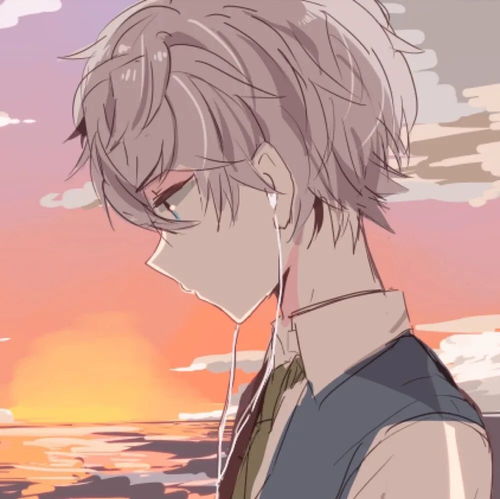  动漫男头治愈系温暖男生头像文艺男头