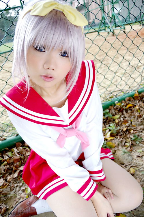  萌系少女neneko的幸运星天然治愈系柊司cosplay