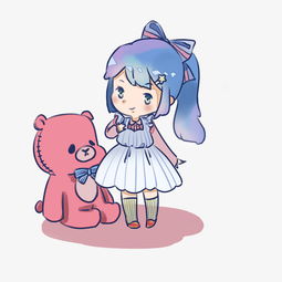  星空装扮的小熊少女图片素材其他格式下载动漫人物大全