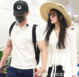  范爷李晨亮相机场,穿情侣装手牵手秀恩爱,网友发型换了美到爆