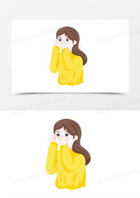  卡通女素材卡通女图片卡通女免费模板下载熊猫办公