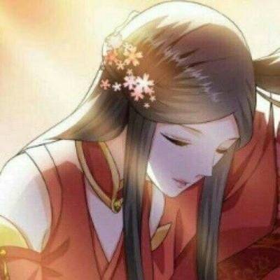  红色古风系列情侣头像堆糖古风二次元情侣红色头像