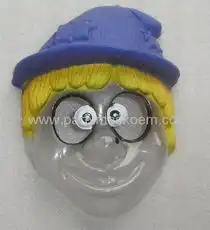  彩印对位吸塑小丑面具面具批发