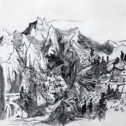  路永仁山水画写生作品鉴赏