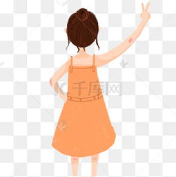  手绘女孩背影图片手绘女孩背影素材图片手绘女孩背影素材图片免费下载千库网png第6页