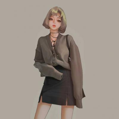  动漫女生社会高冷霸气图片,高冷女神