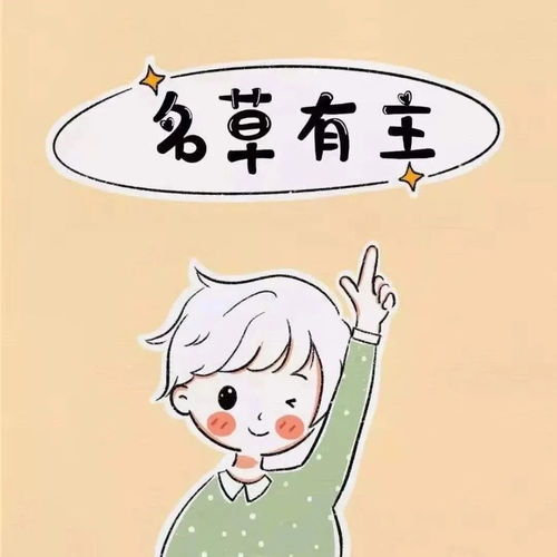  微信cp情侣头像名草有主,名花有主