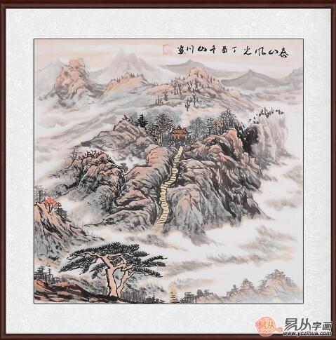 寓意好的山水画微信头像