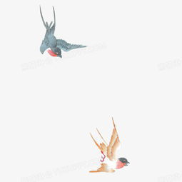  两只燕子png图片素材免费下载png格式熊猫办公
