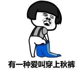  不穿秋裤不不行了表情包天冷了不穿秋裤不行了表情包高清无水印极光下载站