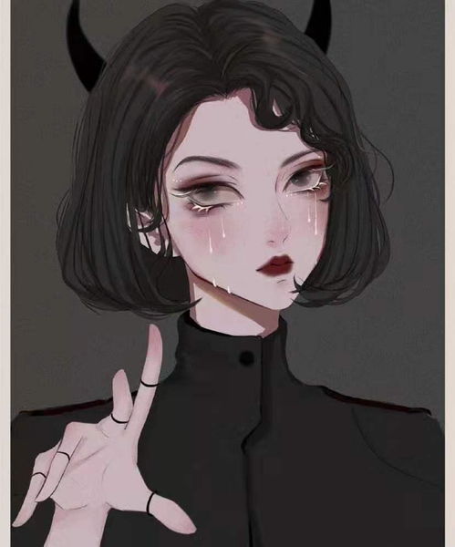 美女卡通头像隐形眼镜