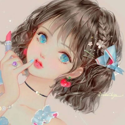  少女风漫头手绘