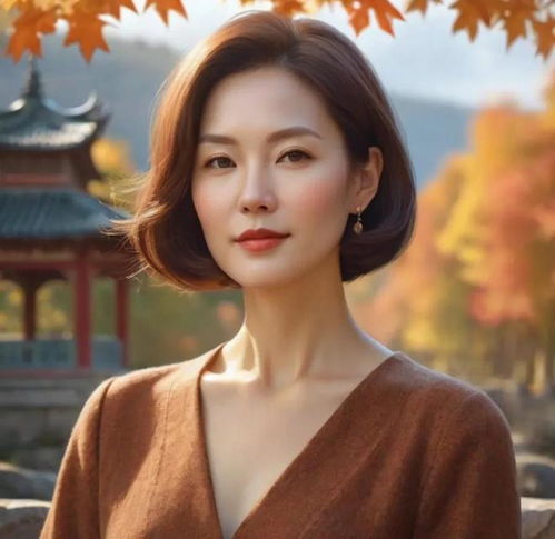  中年女性发型怎么选,侧分波波头很不错,知性时尚显气质