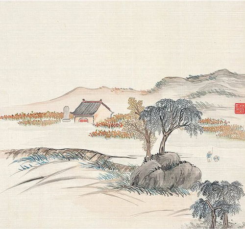  林纾仿马远山水册艺术传承与个人情怀的完美融合