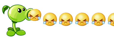  表情包豌豆射手发射表情包gif