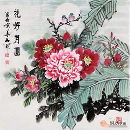  国画牡丹图谁画得最好70余岁高龄画家石开