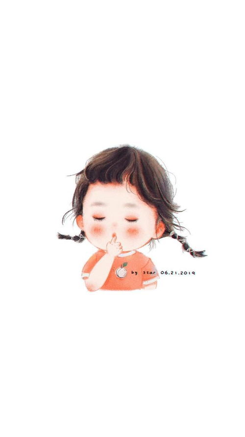  萌系小可爱手绘手机壁纸图片