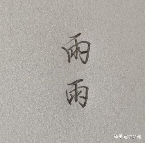  这是什么字,是雨吗